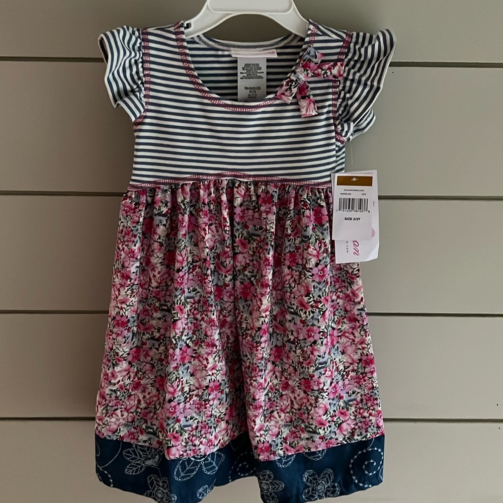 Bonnie Jean Toddler Butterfly Sleeve Dress